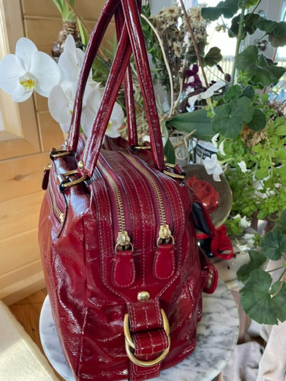 Coach Legacy Bleecker Street Peyton satchel bag (Limited Edition) Red- Bleeker - Picture 6 of 15